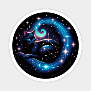 Cosy Cosmic Cat Magnet